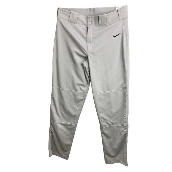 Used Nike Pro Baseball Pants Gray Sz XL AA9796-012 33" Inseam - Picture 1 of 5
